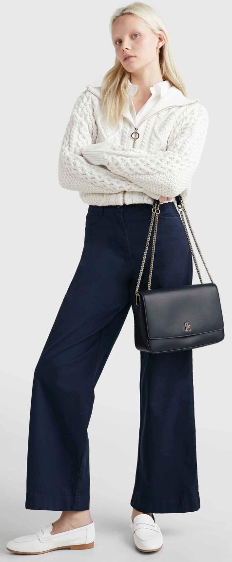 Tommy Hilfiger Crossovertasche mit Überschlag navy
