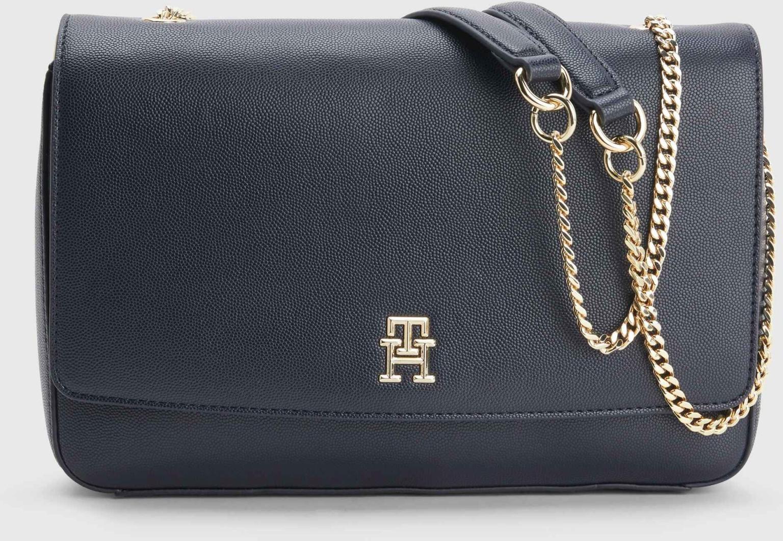 Tommy Hilfiger Crossovertasche mit Überschlag navy