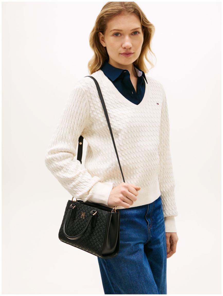 Tommy Hilfiger Daily Mini Tote Mono Kurzgrifftasche Black
