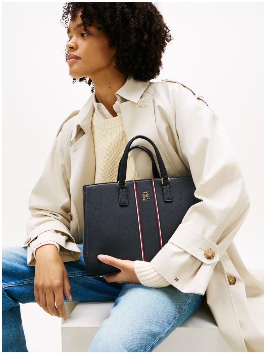Tommy Hilfiger Daily Satchel Corp Kurzgrifftasche Space Blue - Blau
