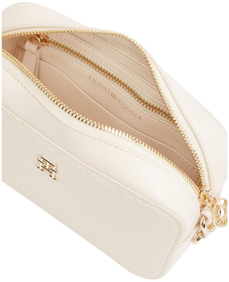 Tommy Hilfiger Distinct Camera Bag Mono Sugarcane - Creme