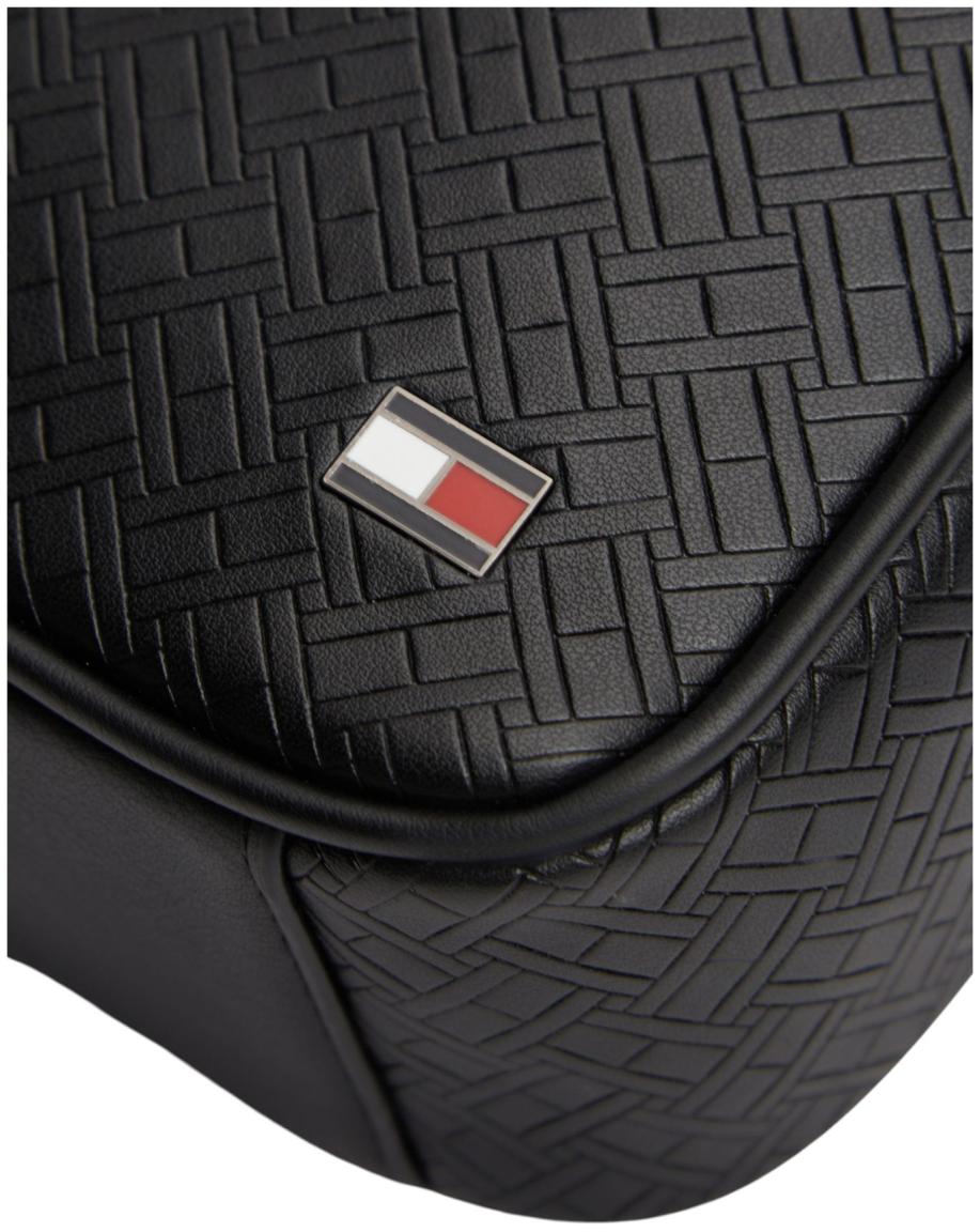 Tommy Hilfiger Embossed Flag Mini Reporter Herrentasche Schwarz
