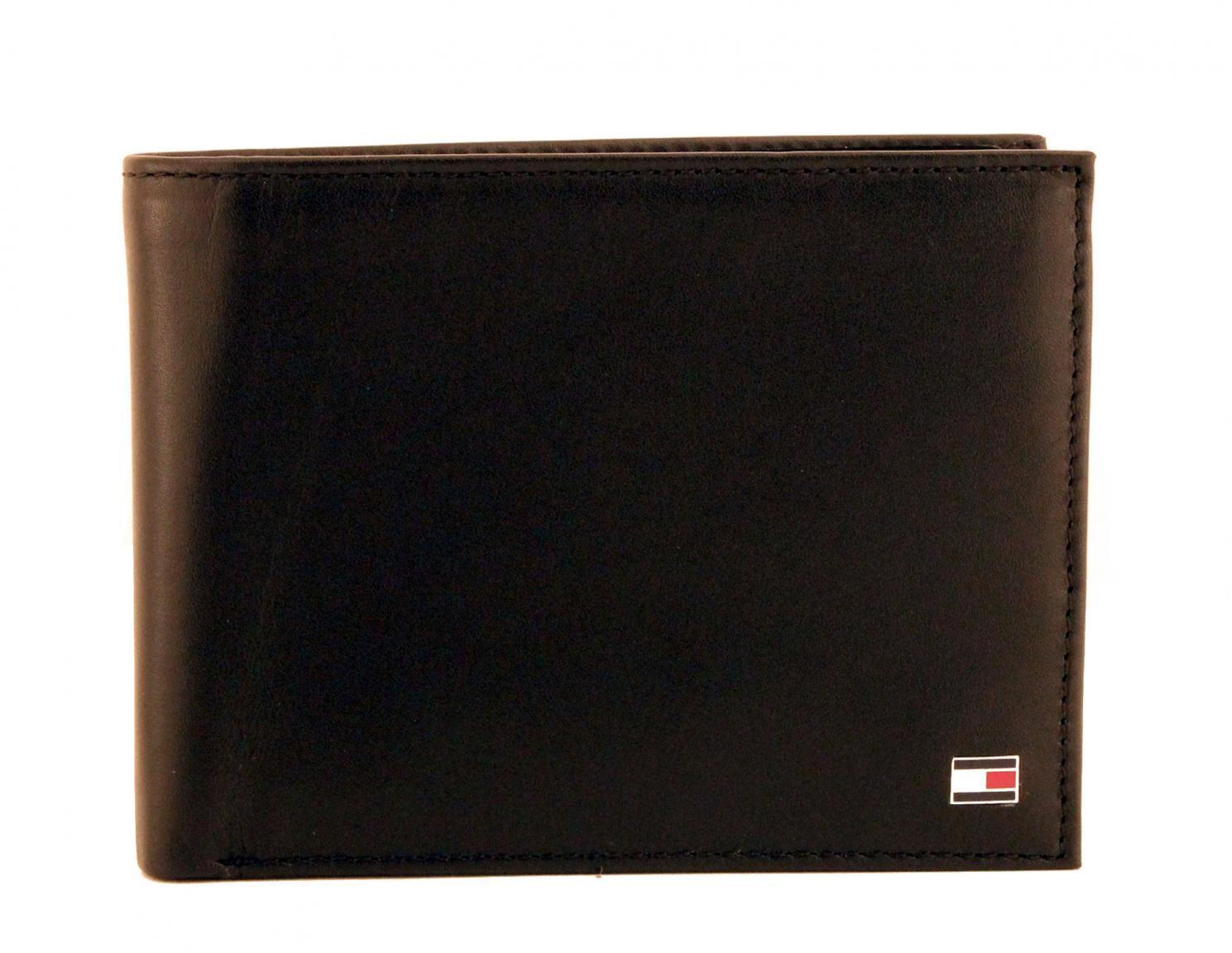 Tommy Hilfiger Eton Geldbörse Leder quer schwarz
