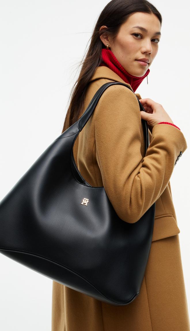 Tommy Hilfiger Everyday Hobo Schultertasche Schwarz