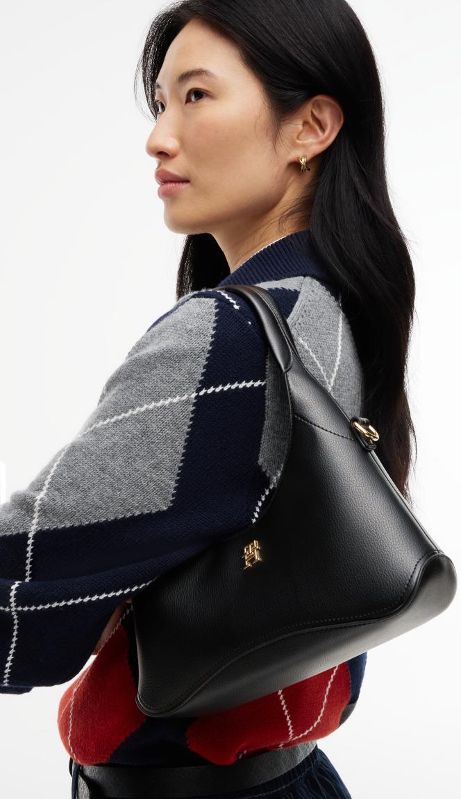 Tommy Hilfiger Everyday Mini Hobo Kurzgrifftasche Schwarz