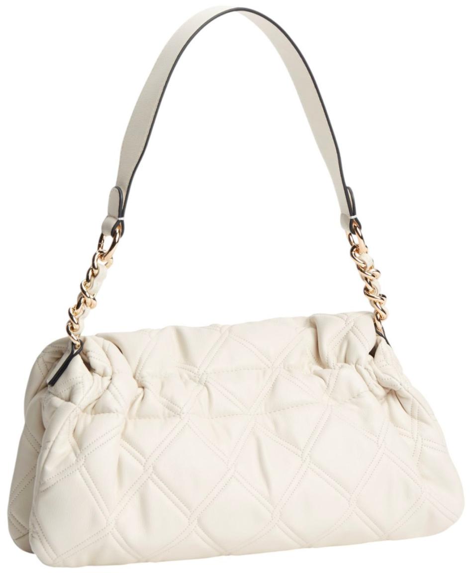 Tommy Hilfiger Feminine Shoulder Bag Überschlagtasche Soft Cream - Beige