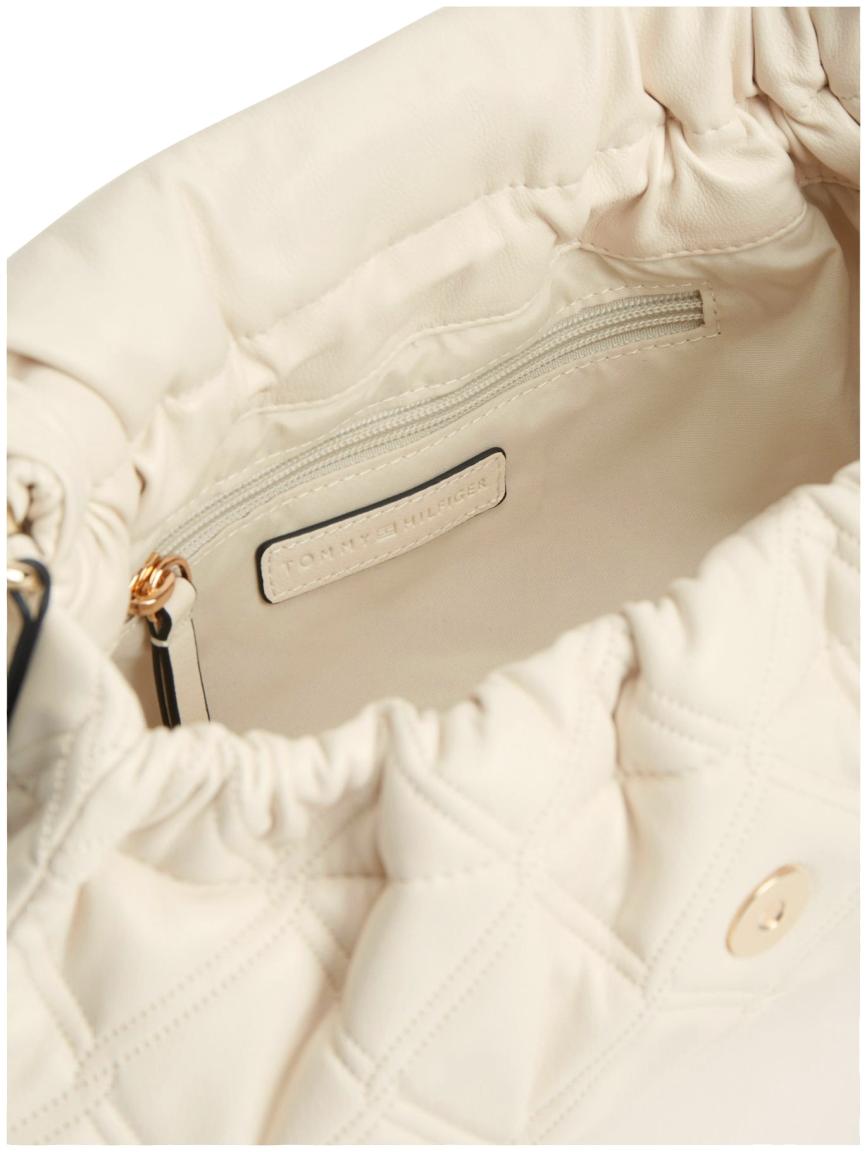 Tommy Hilfiger Feminine Shoulder Bag Überschlagtasche Soft Cream - Beige