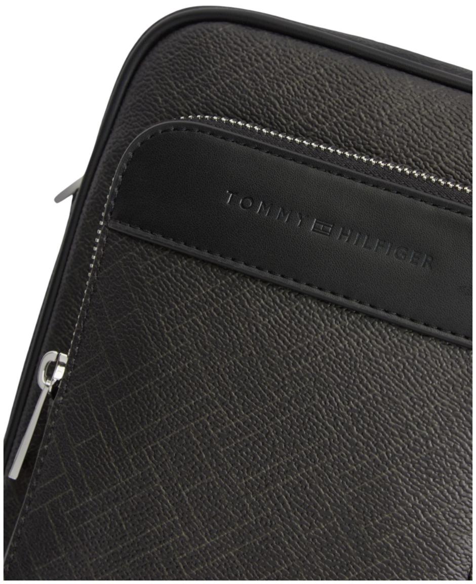 Tommy Hilfiger Flag Monogram Mini Reporter Herrentasche Schwarz