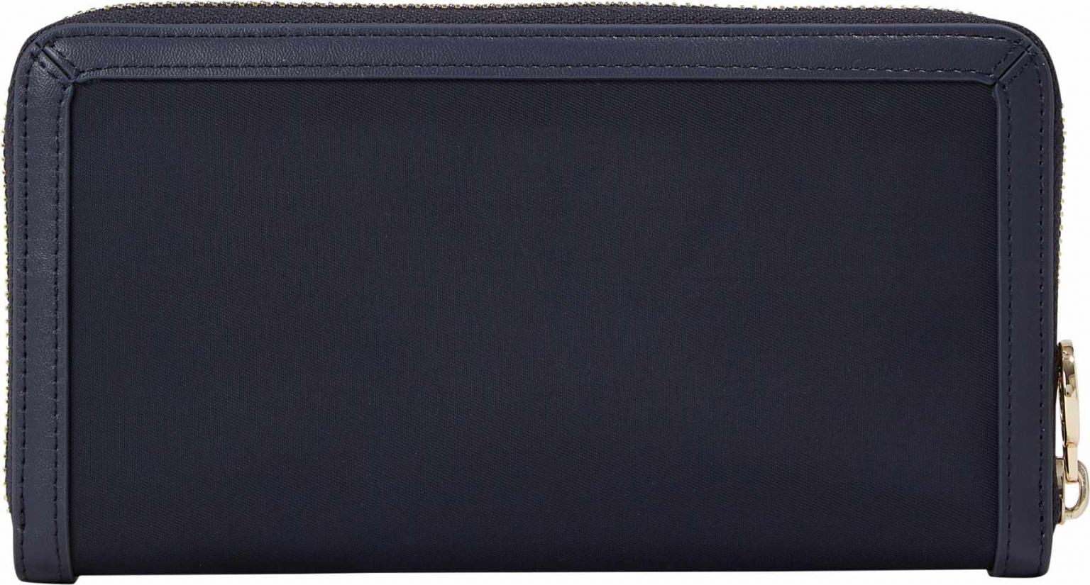 Tommy Hilfiger Geldbörse Nylon TH Essential S Large ZA Umrandung blau