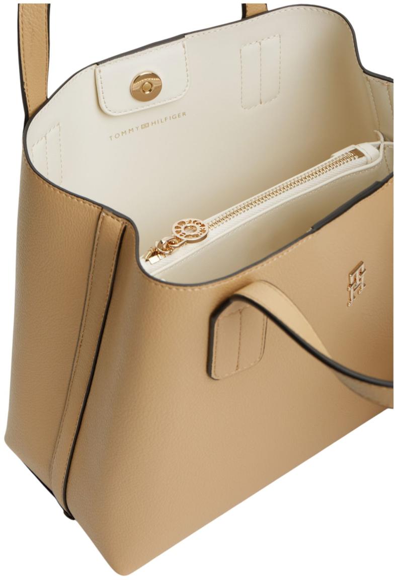 Tommy Hilfiger Icon Mini Satchel Kurzgrifftasche Classic Khaki - Camel
