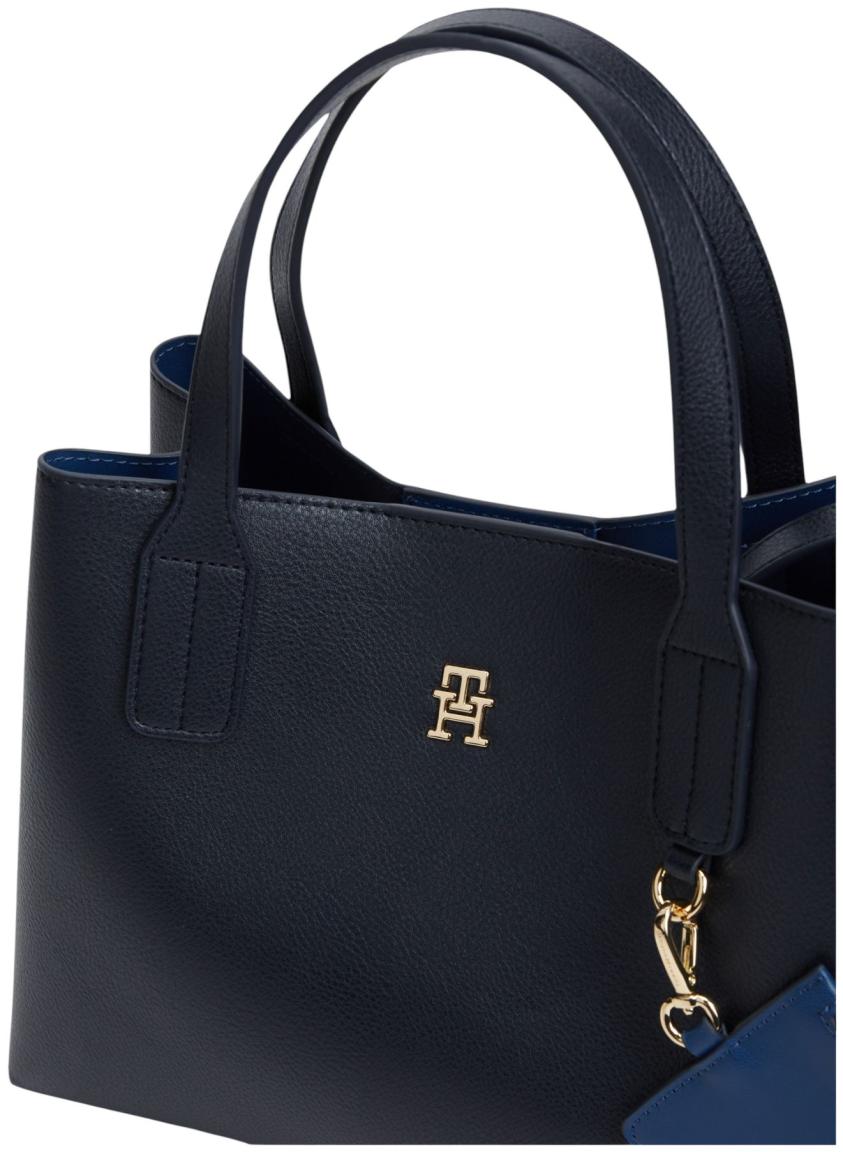 Tommy Hilfiger Icon Mini Satchel Kurzgrifftasche Space Blue - Blau