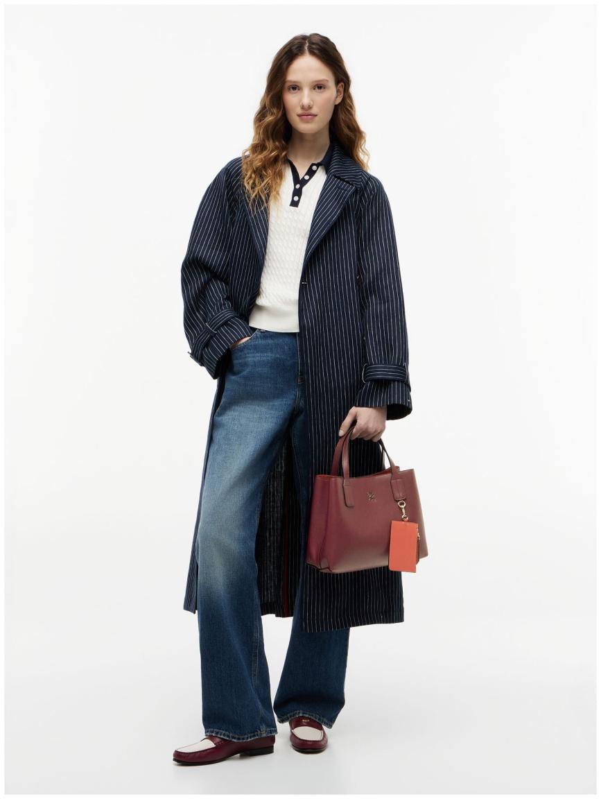Tommy Hilfiger Icon Mini Satchel Kurzgrifftasche Velvet Maroon - Bordeauxrot