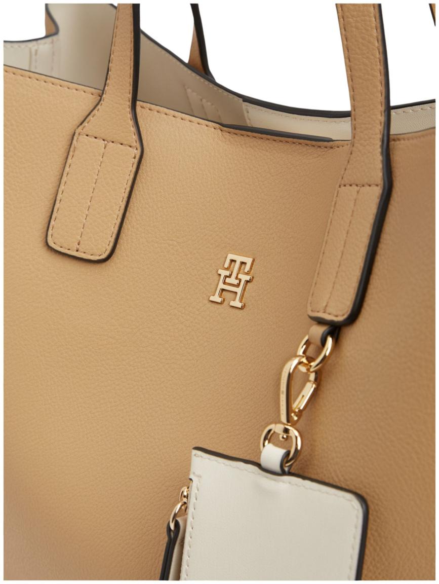 Tommy Hilfiger Icon Satchel Kurzgrifftasche Classic Khaki - Camel