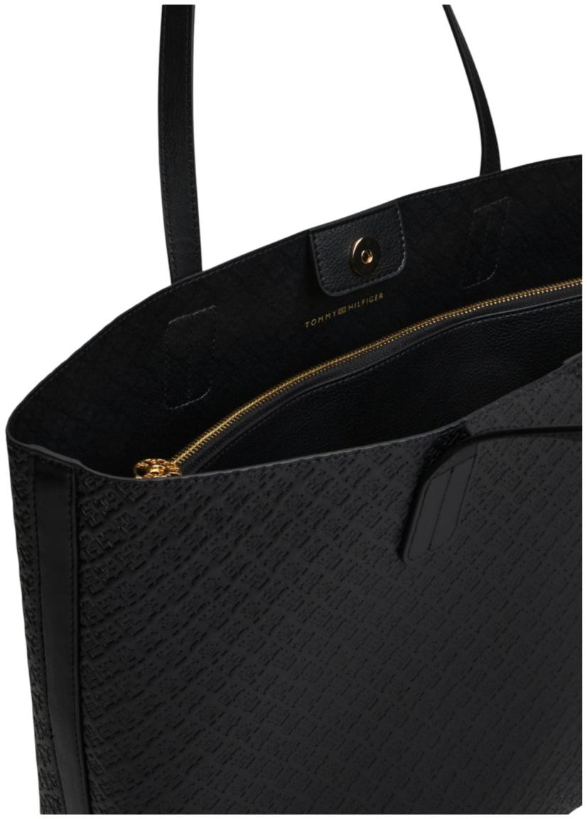 Tommy Hilfiger Icon Tote Shopper Black Mono