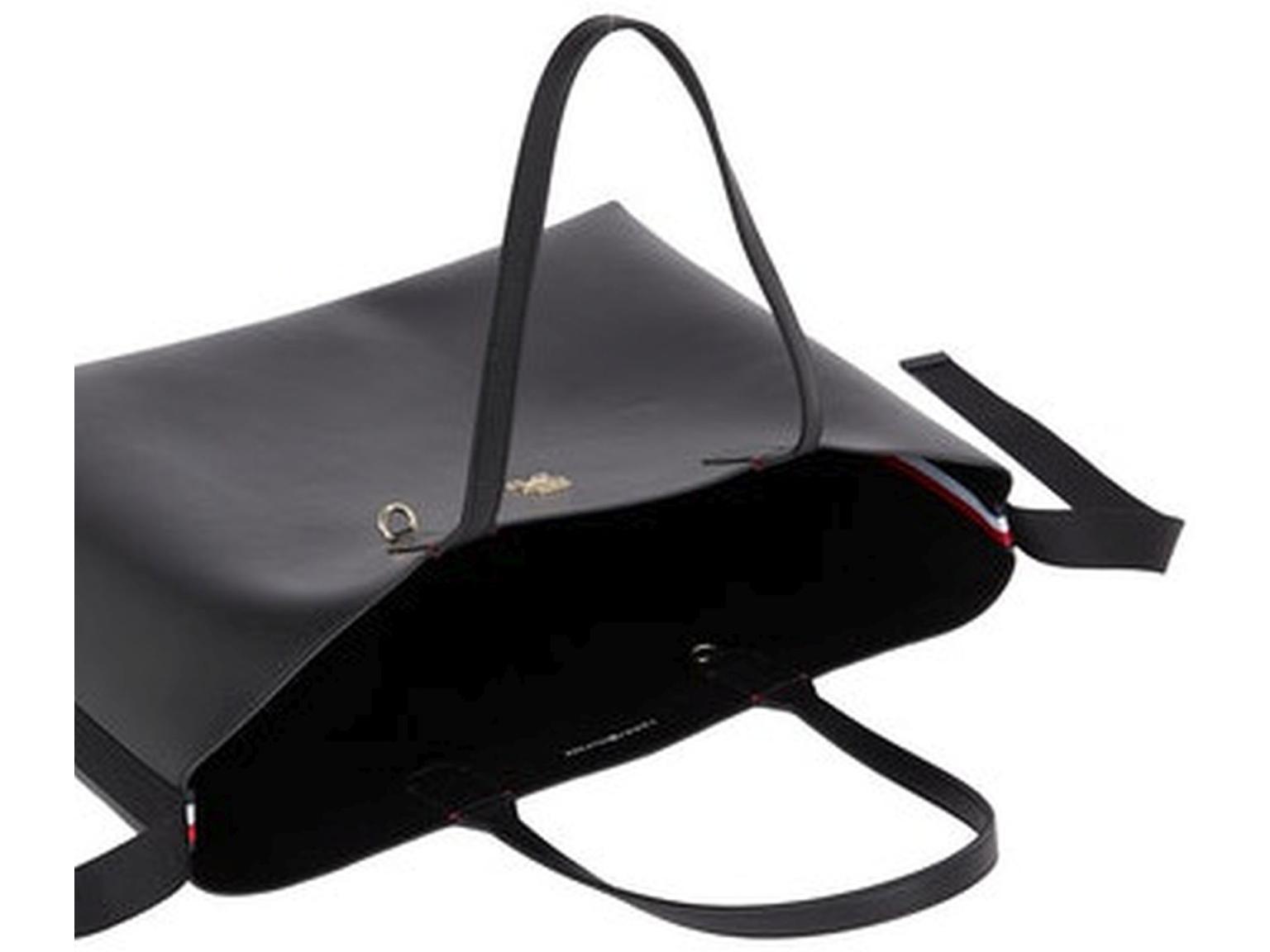 Tommy Hilfiger Iconic Tote Black Shopper mit Etui Anhänger