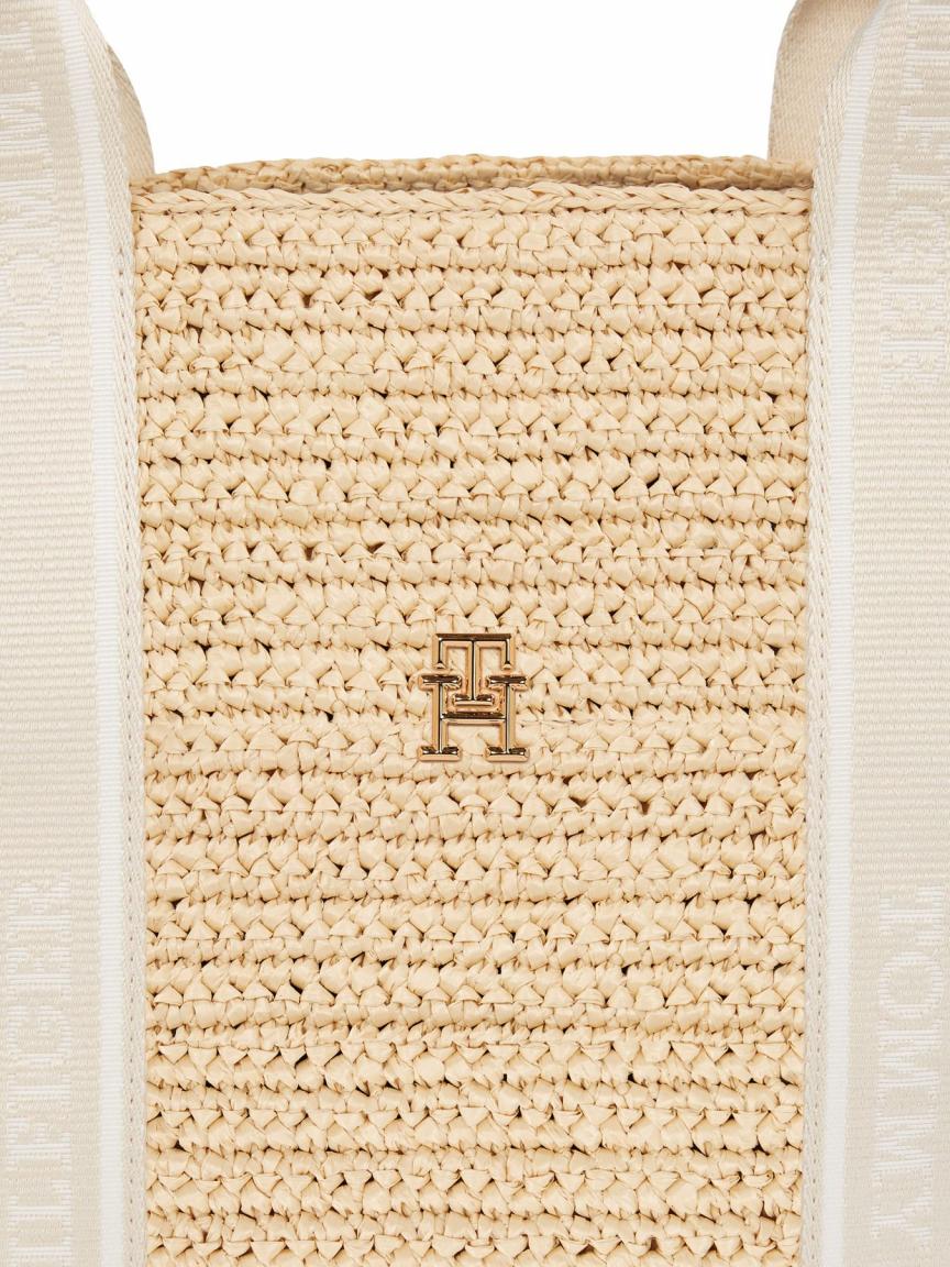 Tommy Hilfiger Korbtasche Medium Spring Logo Tote Women Stroh