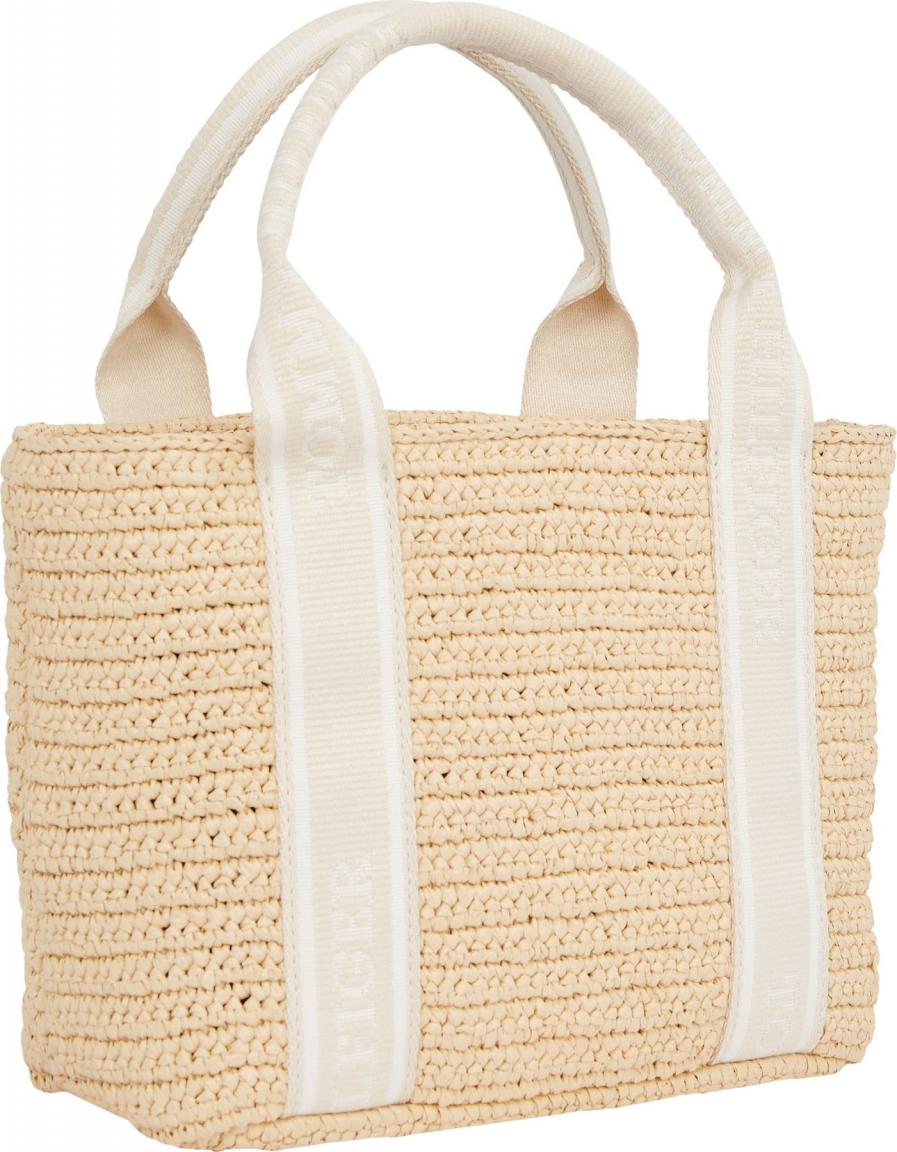 Tommy Hilfiger Kurzgrifftasche Crossover Spring Logo Mini Basttasche