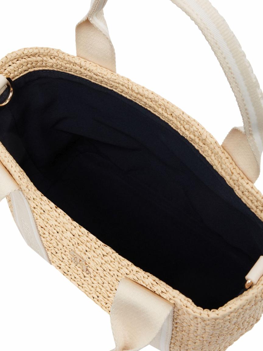 Tommy Hilfiger Kurzgrifftasche Crossover Spring Logo Mini Basttasche