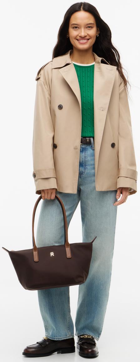 Tommy Hilfiger Popette East West Tote Handtasche Braun