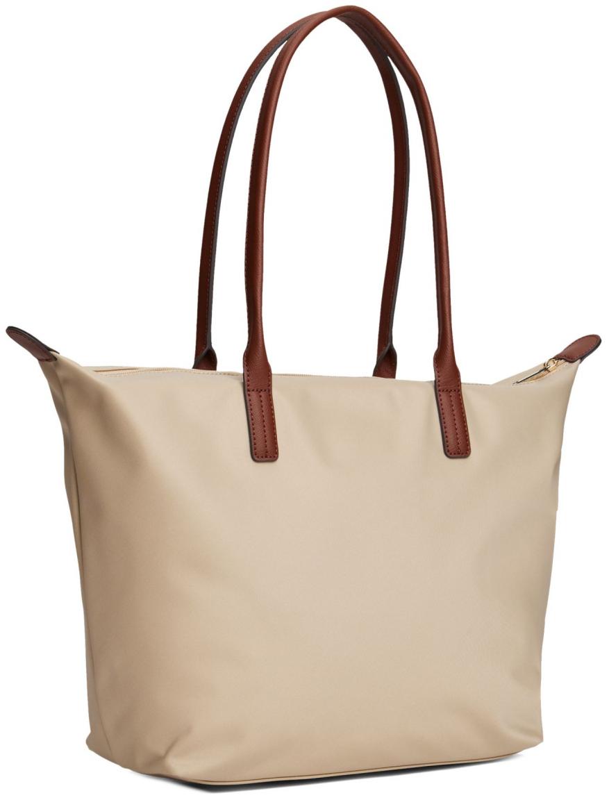 Tommy Hilfiger Popette Tote Medium Perlon Shopper Sandalwood Beige