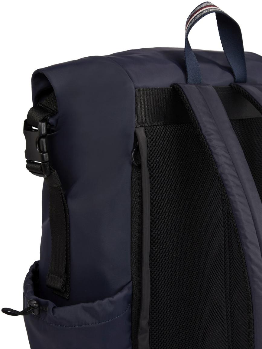 Tommy Hilfiger Rucksack Überschlag Rolltop Men Blau Recycling