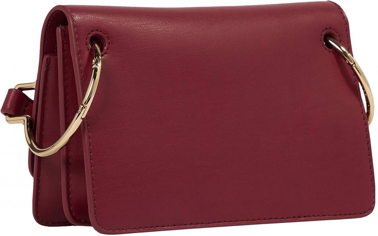 Tommy Hilfiger Überschlagtasche TH Chic Crossover rouge goldene Ringe