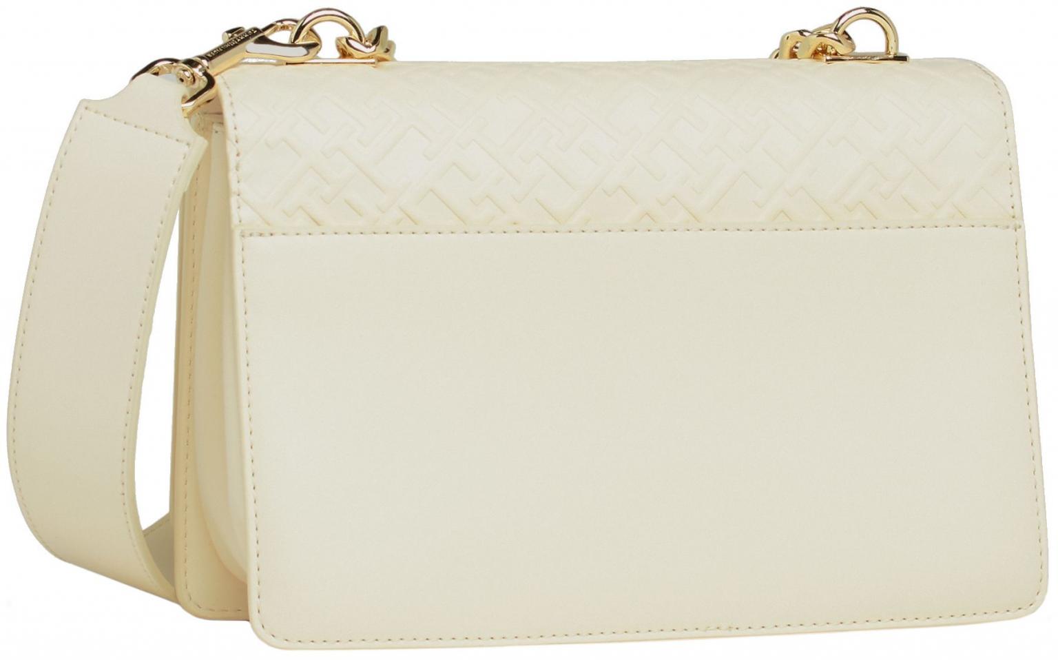 Tommy Hilfiger Überschlagtasche TH Refined Med Crossover Interlock Prägung