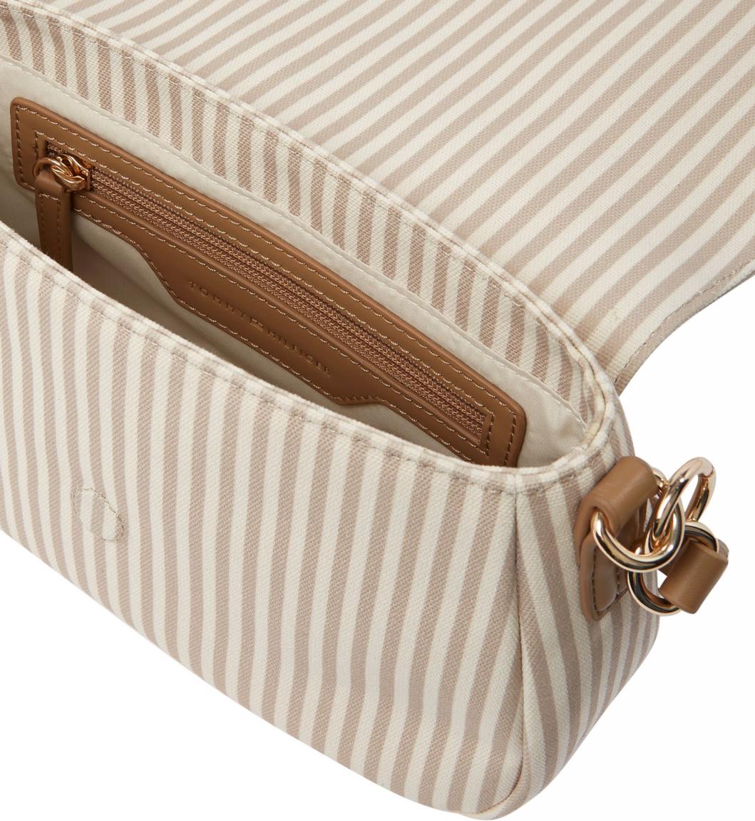 Tommy Hilfiger Umhängetasche Poppy Summer Conv Beige gestreift