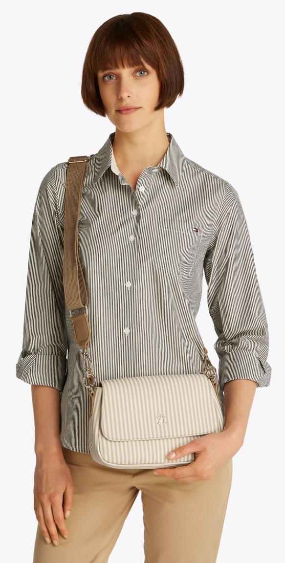 Tommy Hilfiger Umhängetasche Poppy Summer Conv Beige gestreift