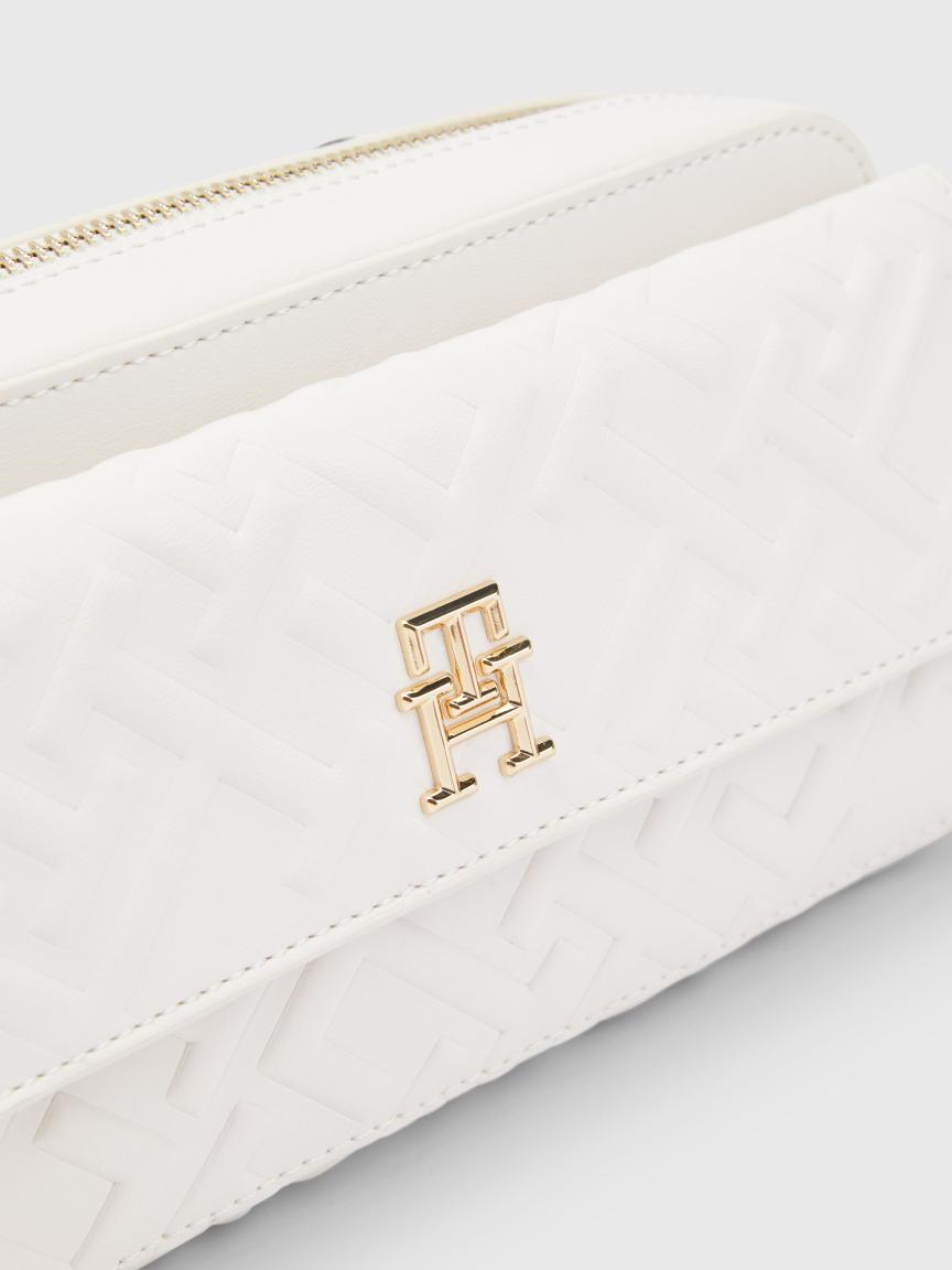 Tommy Hilfiger Weiß Schultertasche Iconic Mono