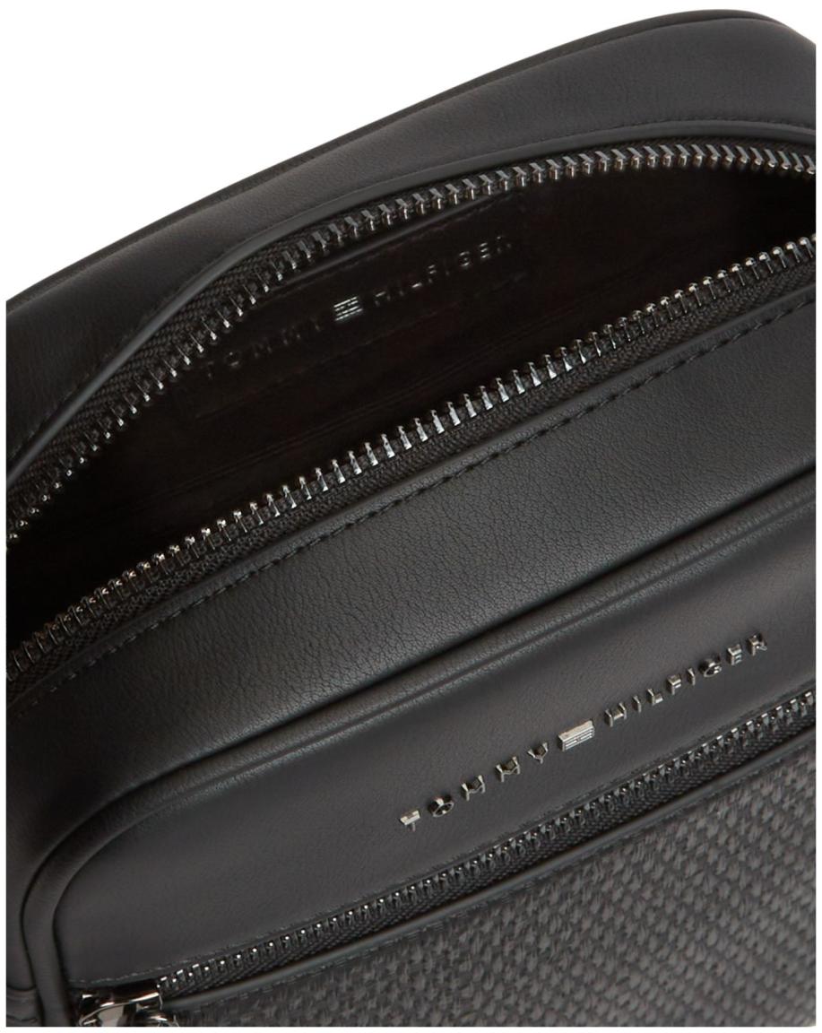 Tommy Hilfiger Woven Mini Reporter Herrentasche Schwarz