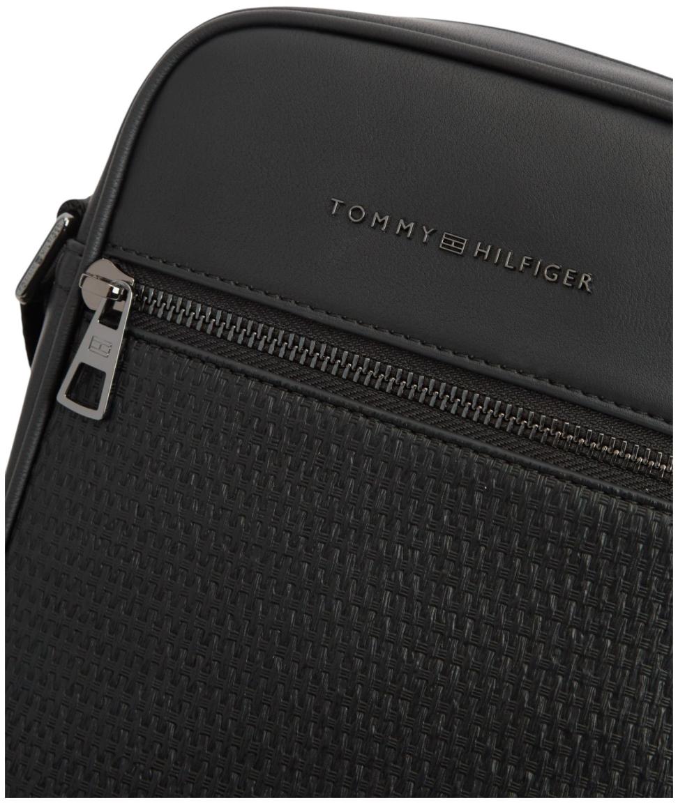 Tommy Hilfiger Woven Mini Reporter Herrentasche Schwarz