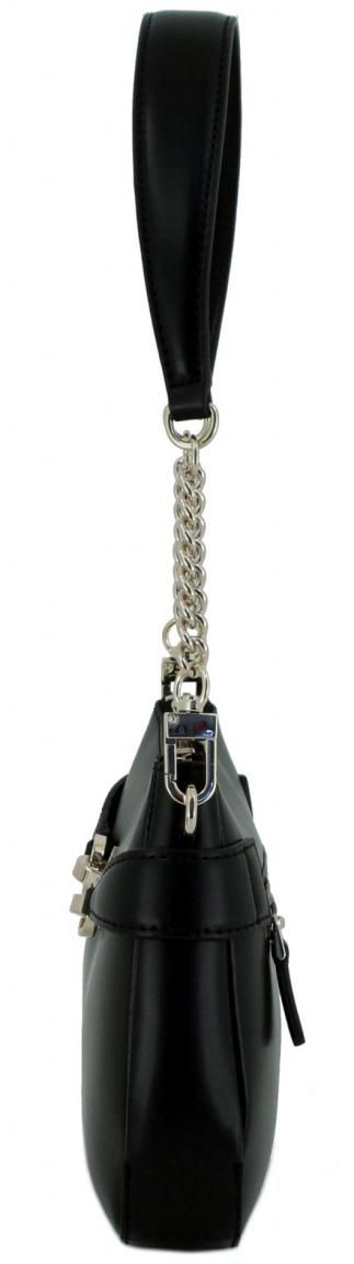 Top Zip Shoulder Bag schwarz Kettenhenkel Guess Lorelei