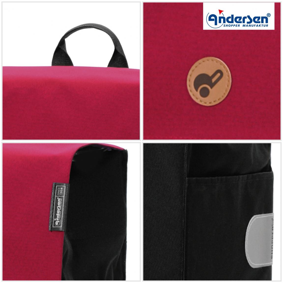 Transportroller Einkaufstasche Andersen Hera Rot Royal Shopper