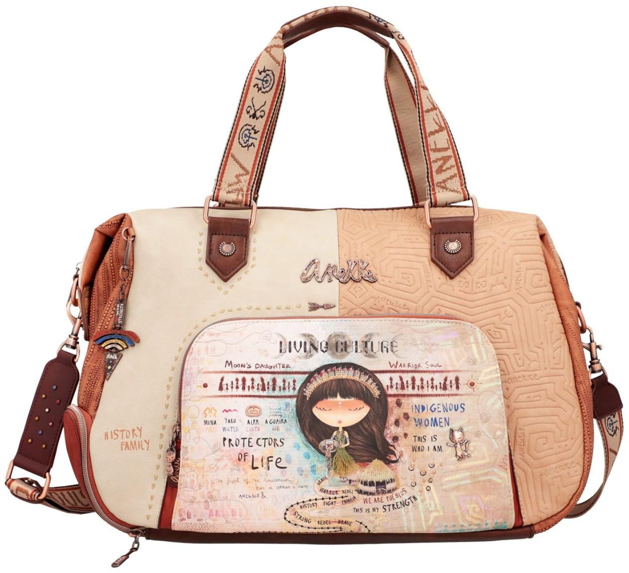 Travel Bag Anekke Menire Südamerikas Frauen Beige