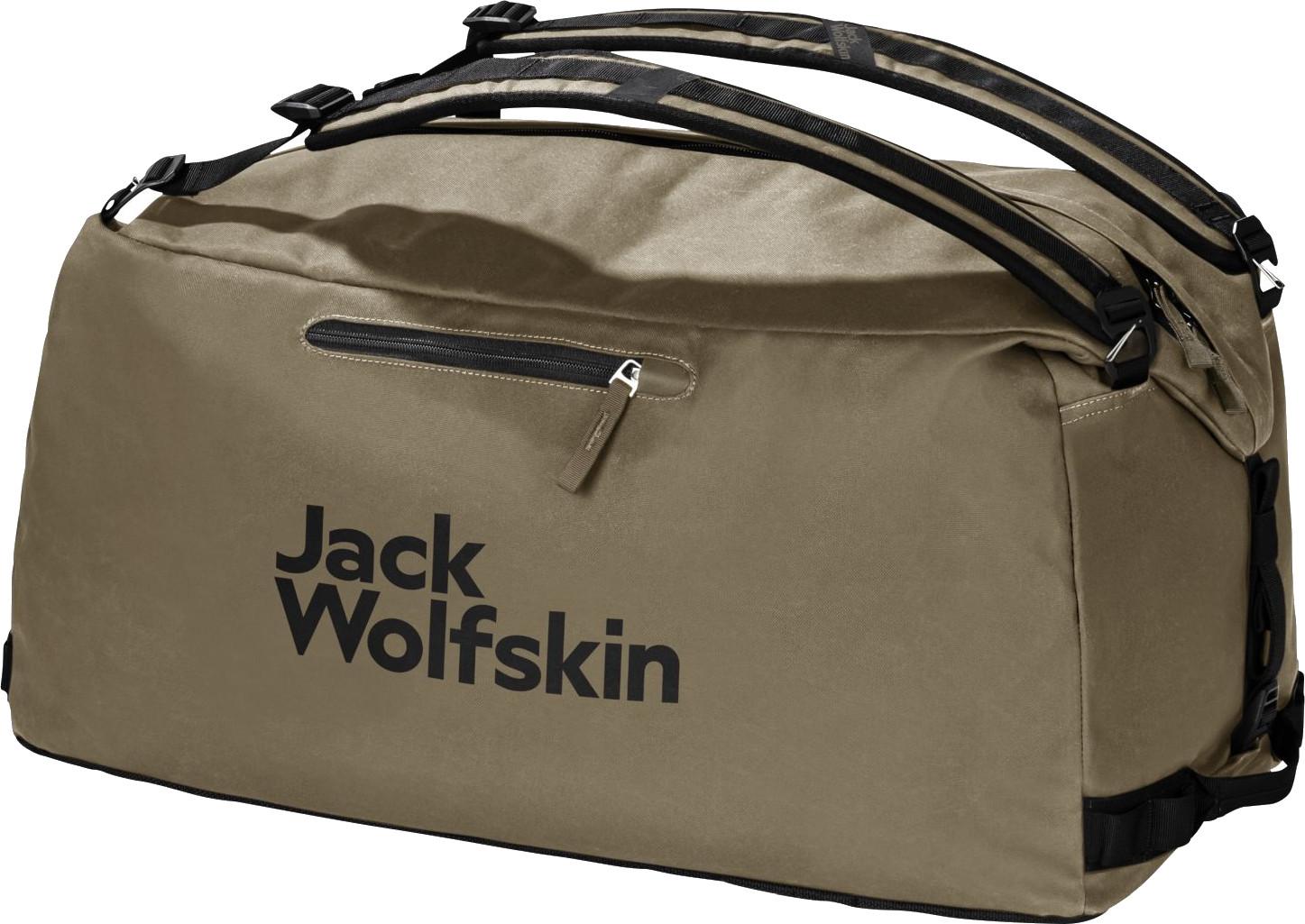 Travelbag 65 Liter Jack Wolfskin Traveltopia Duffle 65 Cordovan Red Rucksackfunktion
