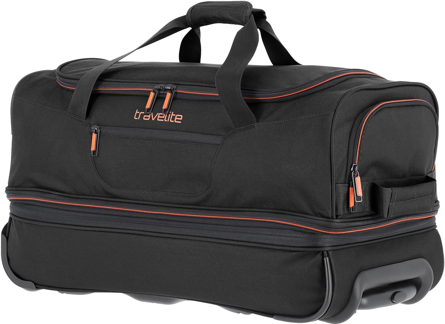 Travelite Basics Rollenreisetasche Handgepäck - Schwarz