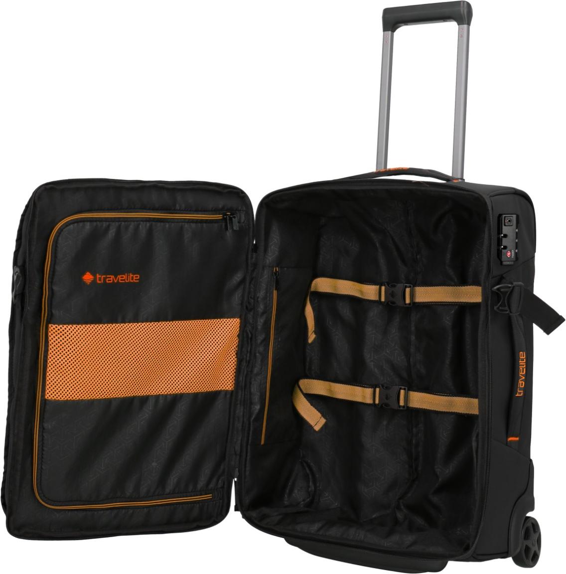 Travelite Briize Rollenreisetasche M/S Kofferset Schwarz