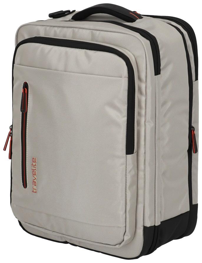 Travelite Businessrucksack Laptopfach Crosslite hellbeige natural