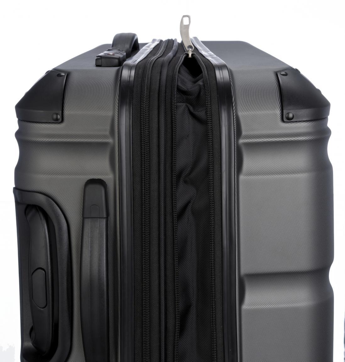 Travelite City Schalenkoffer M 68cm erweiterbar grün 4 Räder