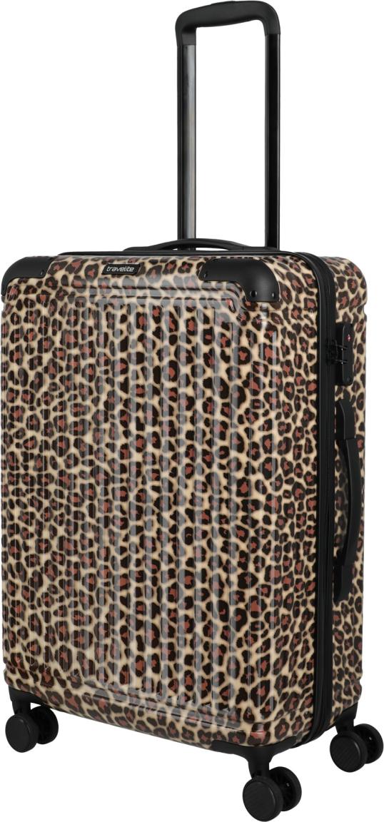 Travelite Cruise Trolley L/M/S Kofferset Hartschale Leopard - Braun