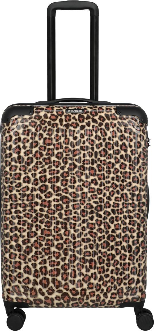 Travelite Cruise Trolley L/M/S Kofferset Hartschale Leopard - Braun