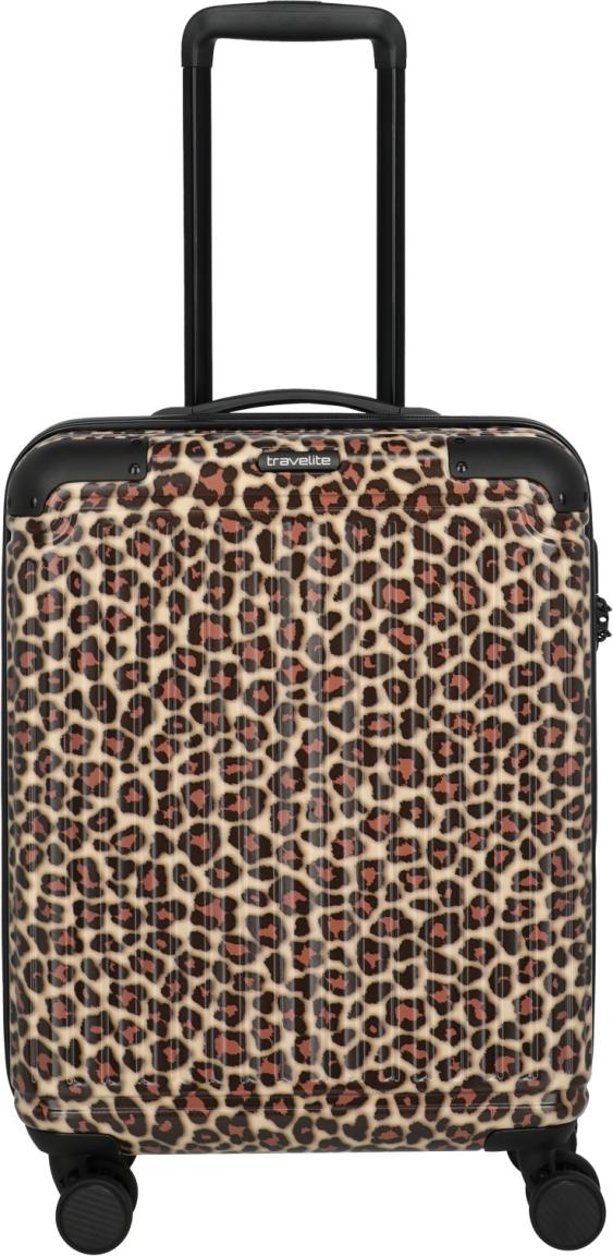 Travelite Cruise Trolley L/M/S Kofferset Hartschale Leopard - Braun