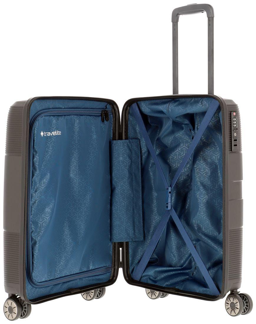 Travelite Handgepäckkoffer Waal 4w Trolley S 55cm schwarz