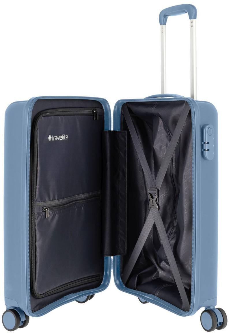 Travelite Kabinenkoffer Vaka S blaugrau Hartschale