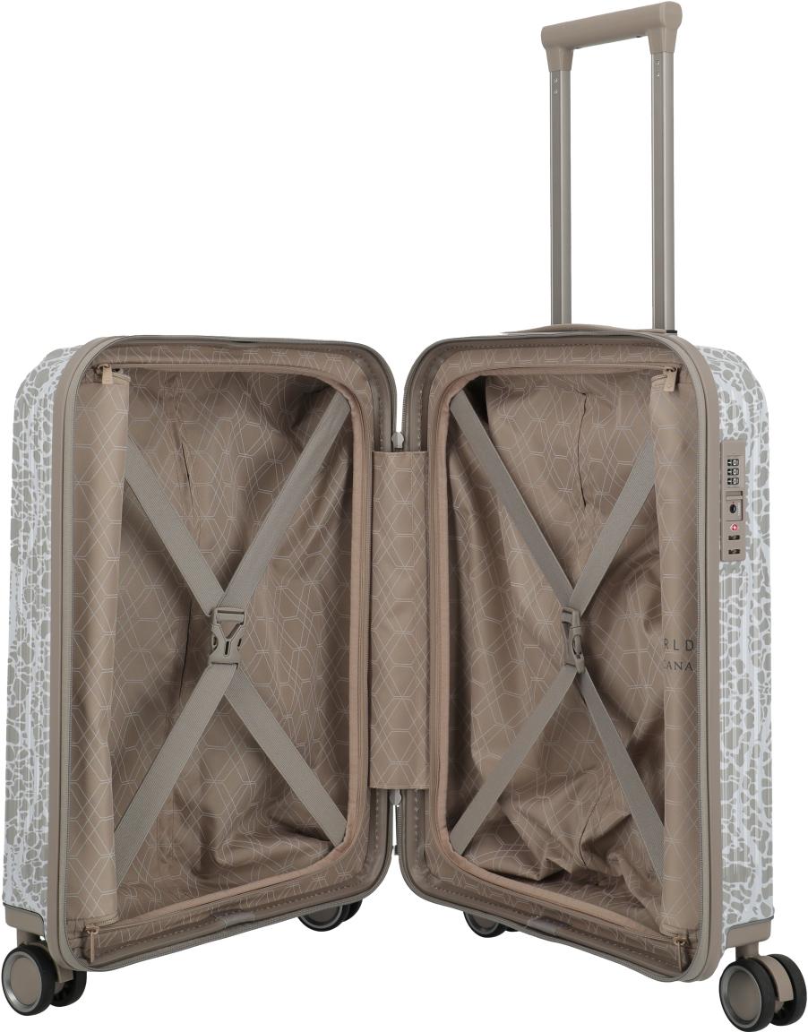 Travelite Lascana Edition Trolley S Handgepäckkoffer Champagne - Grau