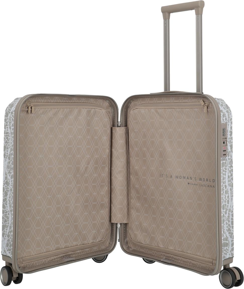 Travelite Lascana Edition Trolley S Handgepäckkoffer Champagne - Grau