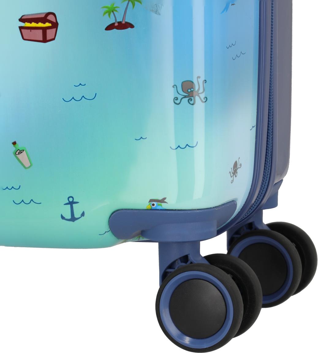 Travelite Minimover Kinderkoffer Hartschale Pirate - Blau