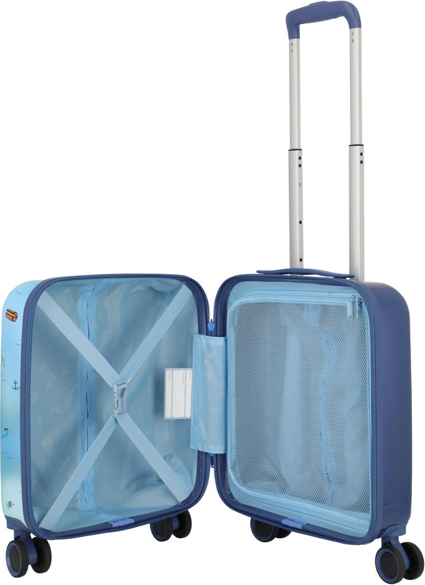 Travelite Minimover Kinderkoffer Hartschale Pirate - Blau