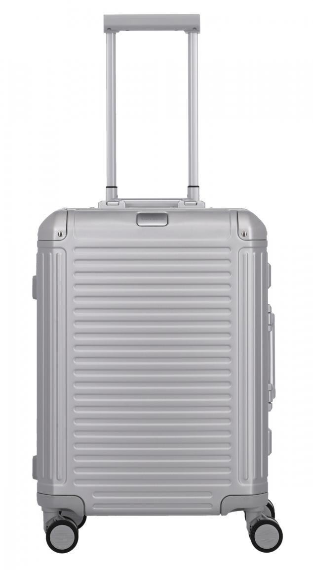 Travelite Next 4w Trolley 55cm Handgepäckkoffer Aluminium